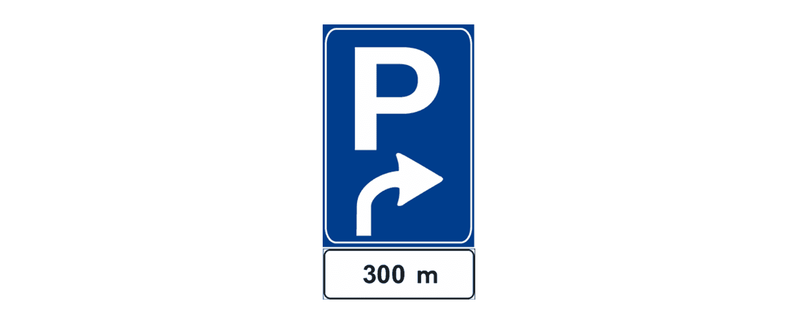 PREAVVISO DI PARCHEGGIO A 300 MT